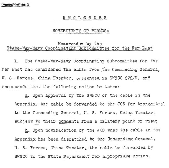 State-War-Navy Coordination Committee 文件 1945年 到 1946年