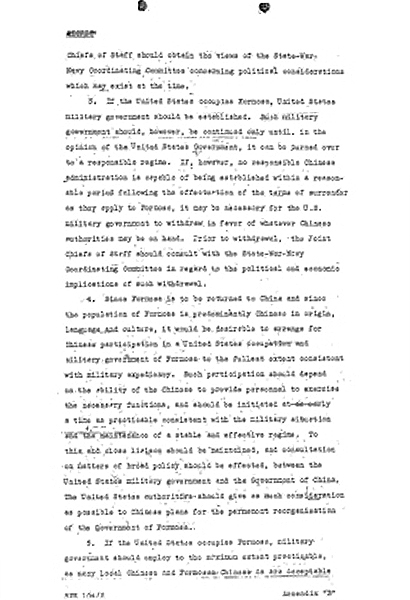 State-War-Navy Coordination Committee 文件 1945年 到 1946年